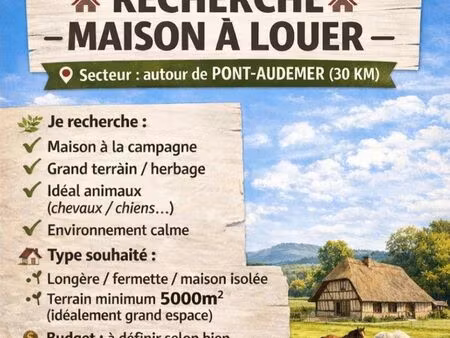 recherche maison location