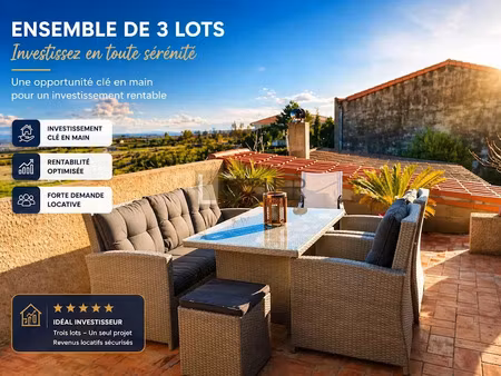 vente immeuble 5 pièces 218 m² à capendu (11700)  270 000 €