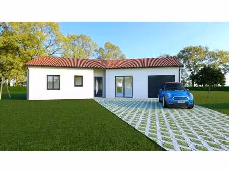 terrain avec maison neuve à vendre