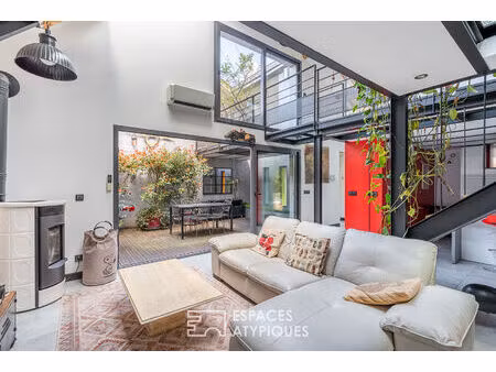 loft d'exception avec grand jardin