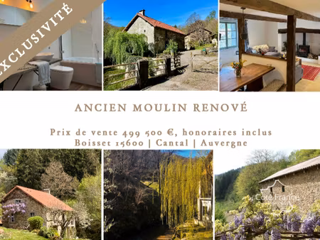 vente maison 5 pièces à boisset (15600)  499 500 €