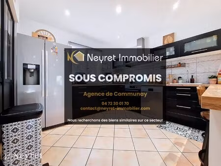 maison 121 m2 rénovée 4 chambres jardin chaponnay