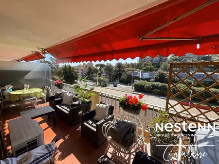 appartement cavalaire sur mer 3 pièce(s) d'environ 48 m² en centre-ville avec terrasse exp