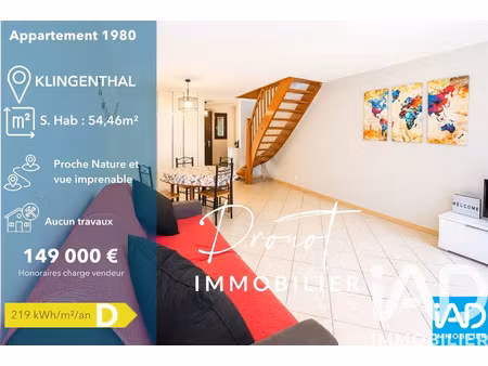 vente appartement 2 pièces 54 m² bœrsch (67530)
