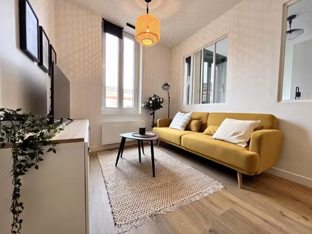 toulouse  saint-michel  t2 meublé rénové de 33 m2