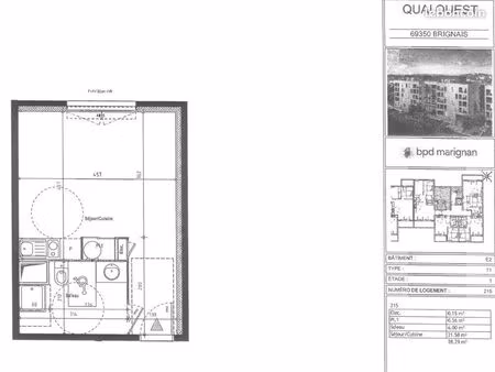 appartement 1 pièce 28 m²