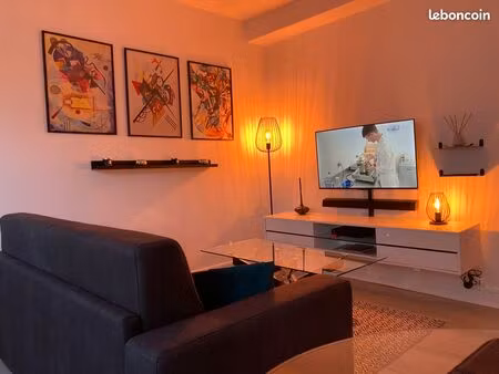 appartement meublé t2 balcon contemporain/grand confort