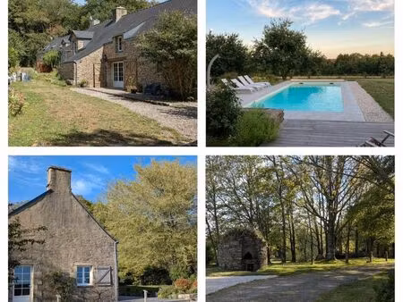 titre : longère 5 pièces - 168m2 avec piscine chauffée