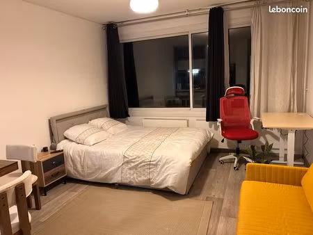 studio meublé + parking – fac de droit rouen – 25 m²