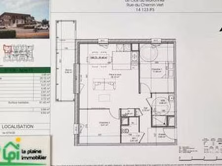 vente appartement 3 pièces à ifs (14123) : à vendre 3 pièces / 61m² ifs
