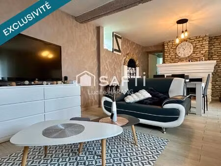 maison familiale t5 avec beaux volumes - 3 chambres – environnement calme à longueval-barb