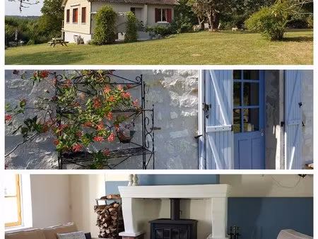 maison d'habitation et longère au cœur de la france  avec une vue imprenable