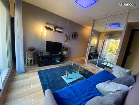 charmant studio entièrement rénové avec balcon au calme et parking