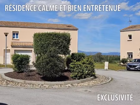 capendu - maison t4 rénovée avec garage et jardinet