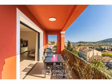 appartement-villa avec terrasses panoramiques et vue mer