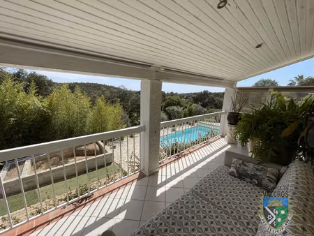 vente villa 5 pieces avec garage et piscine. apercue mer au