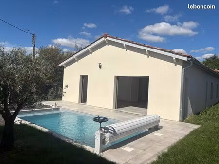 maison plain pied avec piscine