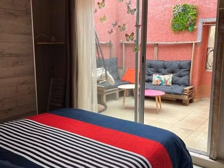 maison de village meublée 77 m² – 3 chambres – terrasse – marseillan centre – 915 cc