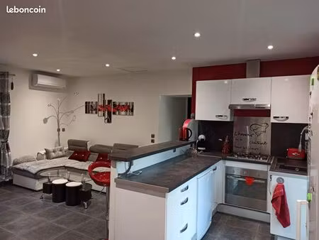 appartement meublé 55 m² avec balcon  jardin et parking+climatisation