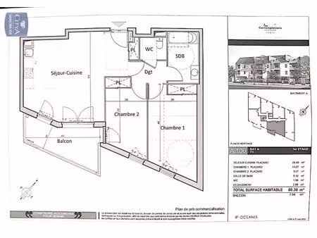 appartement à louer 3 pièces 60.3 m² - gretz-armainvilliers (77) - 1 098€
