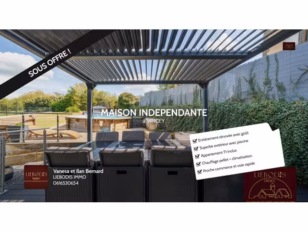 maison de village indépendante entièrement rénovée