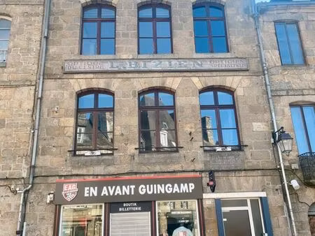 appartement t2 loué – investissement sécurisé – guingamp centre
