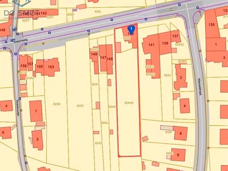 projectgrond met potentieel voor open of 2 halfopen bebouwingen topligging aan station lie