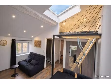 t1 bis meublé neuf avec mezzanine et clim ( proche gare)