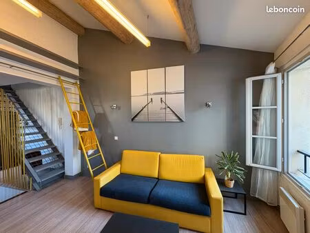 t2 duplex 45m² vue rue du panier