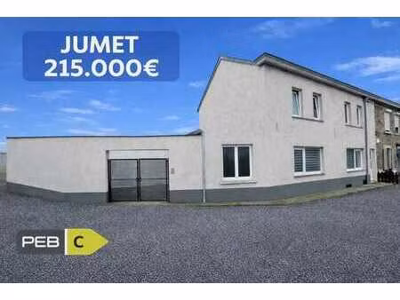 jumet excell maison 3 façades 215.000€