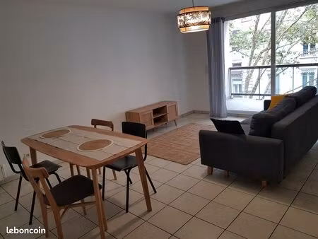 saxe gambetta beau t3 meublé grand balcon garage