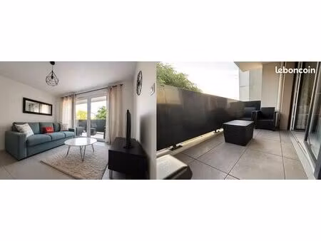 location appartement t2 meublé 45 m² + balcon 6 m²