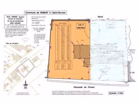 terrain à bâtir à namur - lot 2