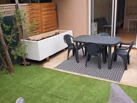 studio meublé + terr jardin