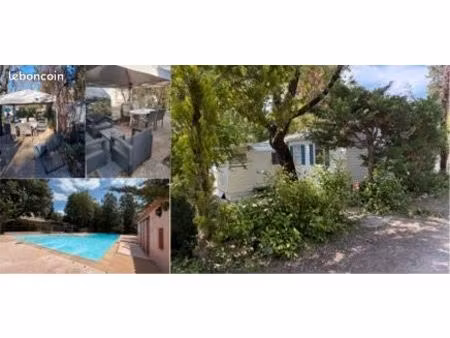 mobilhome + terrasse