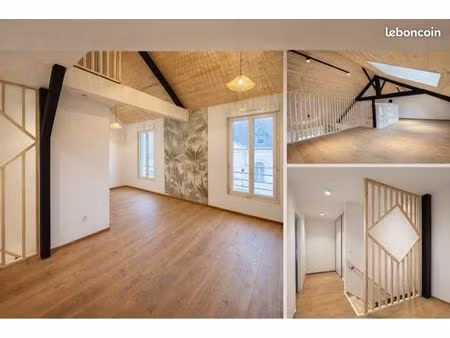 grand t2 rénové + mezzanine - dpe a (faibles charges)