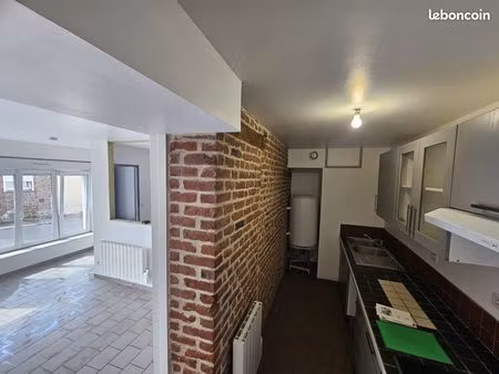 t2 lumineux avec cuisine équipée – centre de douchy-les-mines