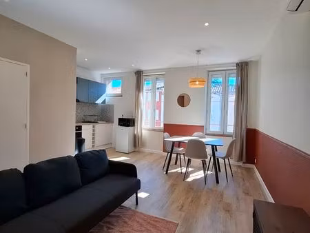 t2 lumineux meublé clim terrasse