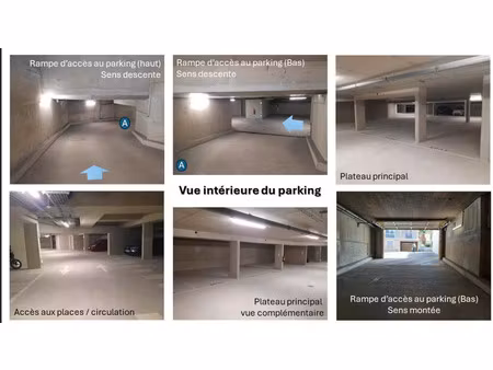 places de parkings en sous sol