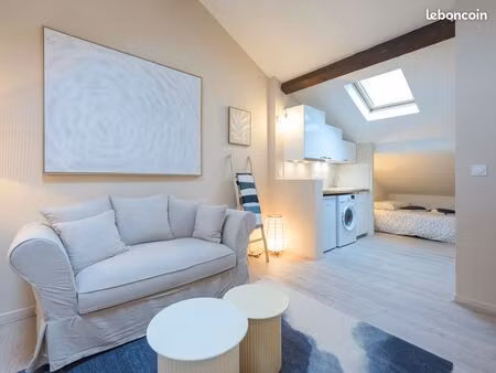 grand studio meublé - lyon 7eme