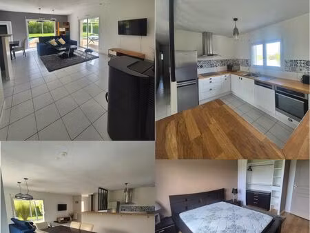 maison à louemeublée 100m² bannalec en campagne