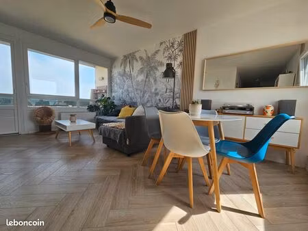 appartement t3 69m² dernier étage – vue panoramique lyon & alpes
