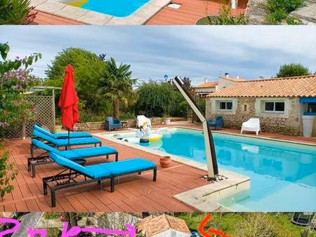 vente longère piscine + gites/chambres d'hôtes