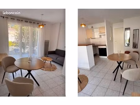 t2 meublé rénové – 36 m² – balcon – lumineux – parking – 760 cc – quartier les charruauds 