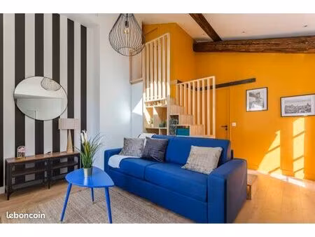 quai jaÿr meublé 3 pièces entièrement rénové · lyon · prox metro valmy