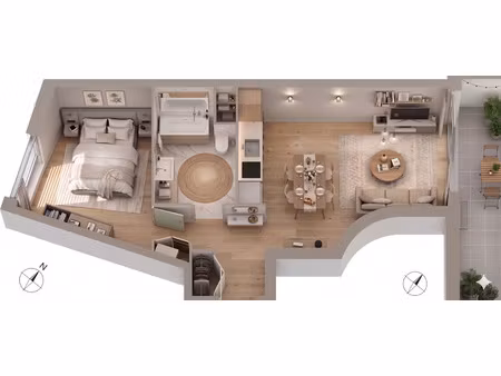 appartement à vendre pantin 2 pièce(s) 46m2 287 772€