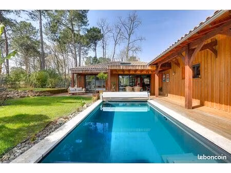 maison bois lorin éco-quartier recherché de sanguinet  véritable construction poteau poutr