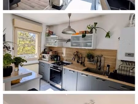 f3 dernier étage 63 m² – balcon sans vis-à-vis  lumineux + garage et cave