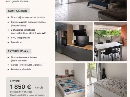 t4 meublé 103m2 à redoute