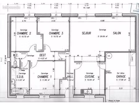 location maison 3 chambres à bourgueil 37